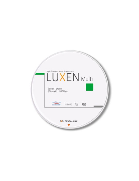 LUXEN MULTI 1100 ZIRCONIA A2 DISK Ø98 Verde